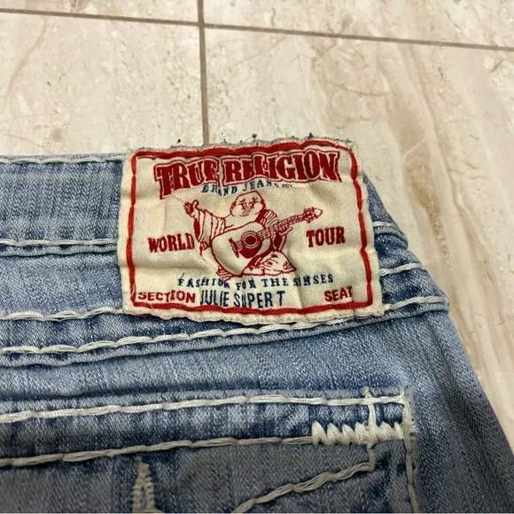 Vintage True Religion Light Blue Straight Leg Jeans - Picture 6 of 6